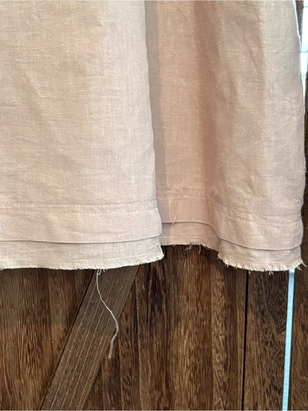 Grade & Gather Short Sleeve Mini Dress in Taupe; Large - Picture 8 of 14